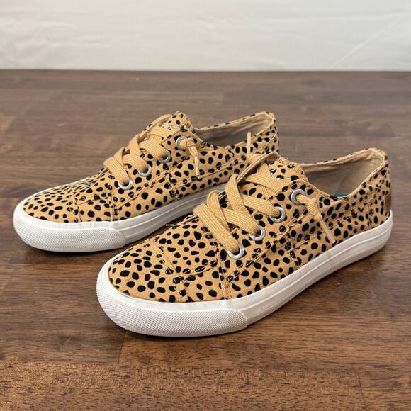 Blowfish Leopard Slip Ons Women's 6.5 - Picture 1 of 6